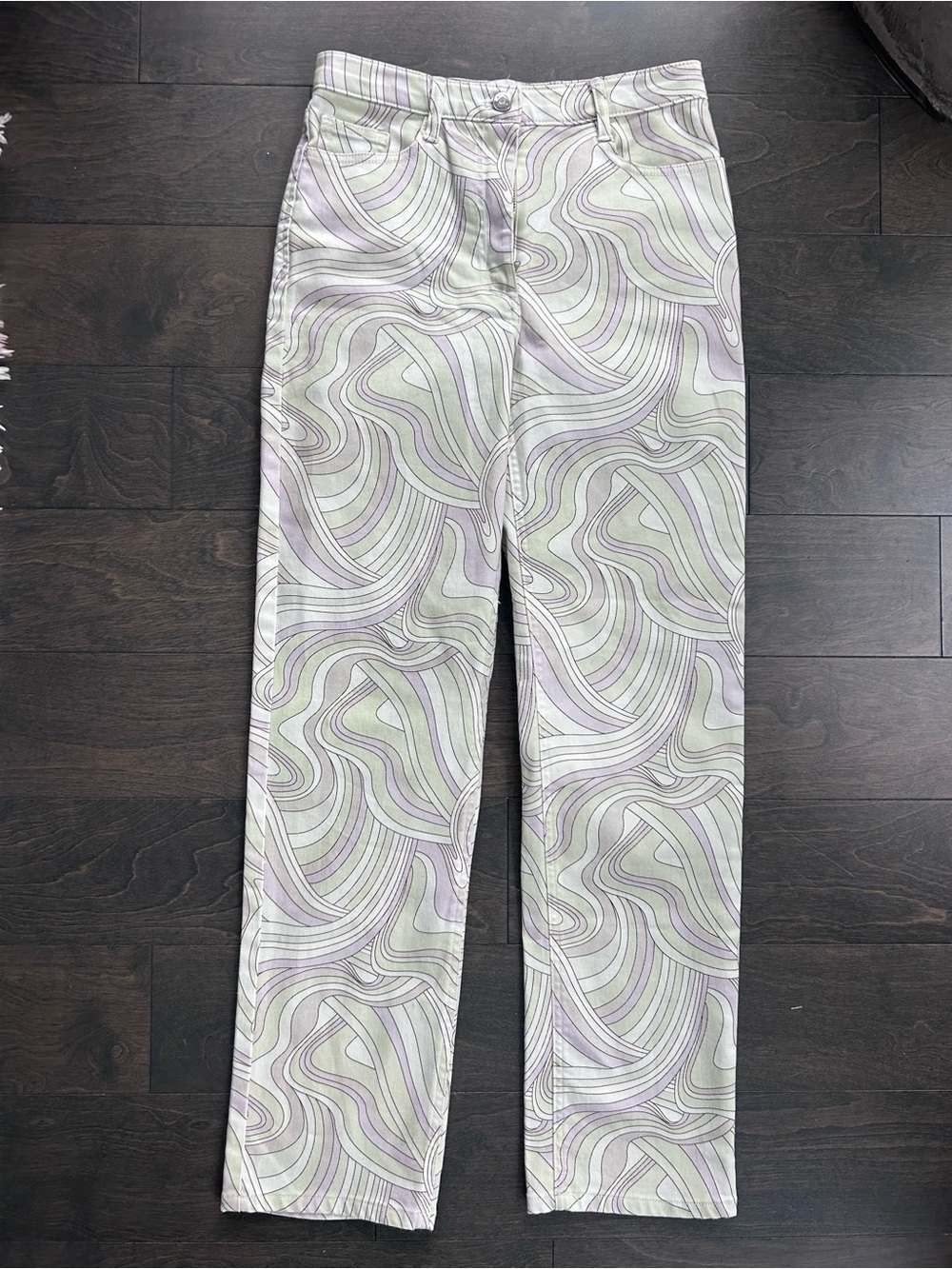 Women’s Wilfred Free Swirl Pattern Pants Cotton Denim Size 2